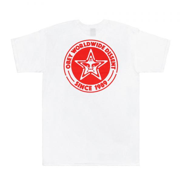 (163081302)PASTE STAR TEE-WHT